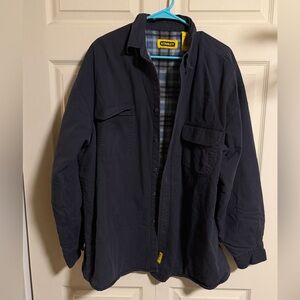 Stanley Men's XL Dark blue lined button up jacket
